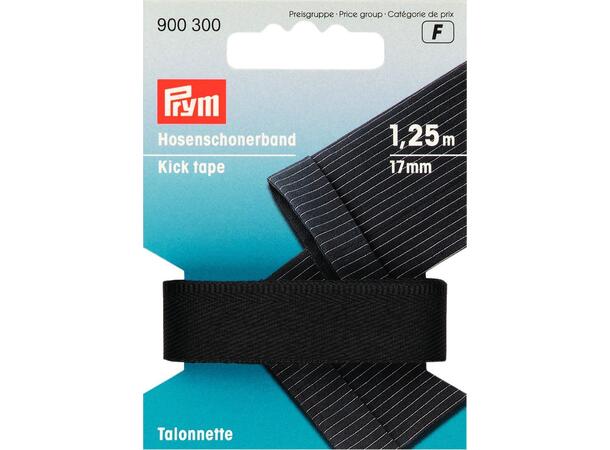 Slitekant/skoneringsbånd , svart